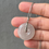 Thumbnail: 925 Silver Type A Translucent Round Jadeite Pendant