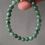 Thumbnail: Type A Translucent Dark Green Floral Jadeite Beads Bracelet
