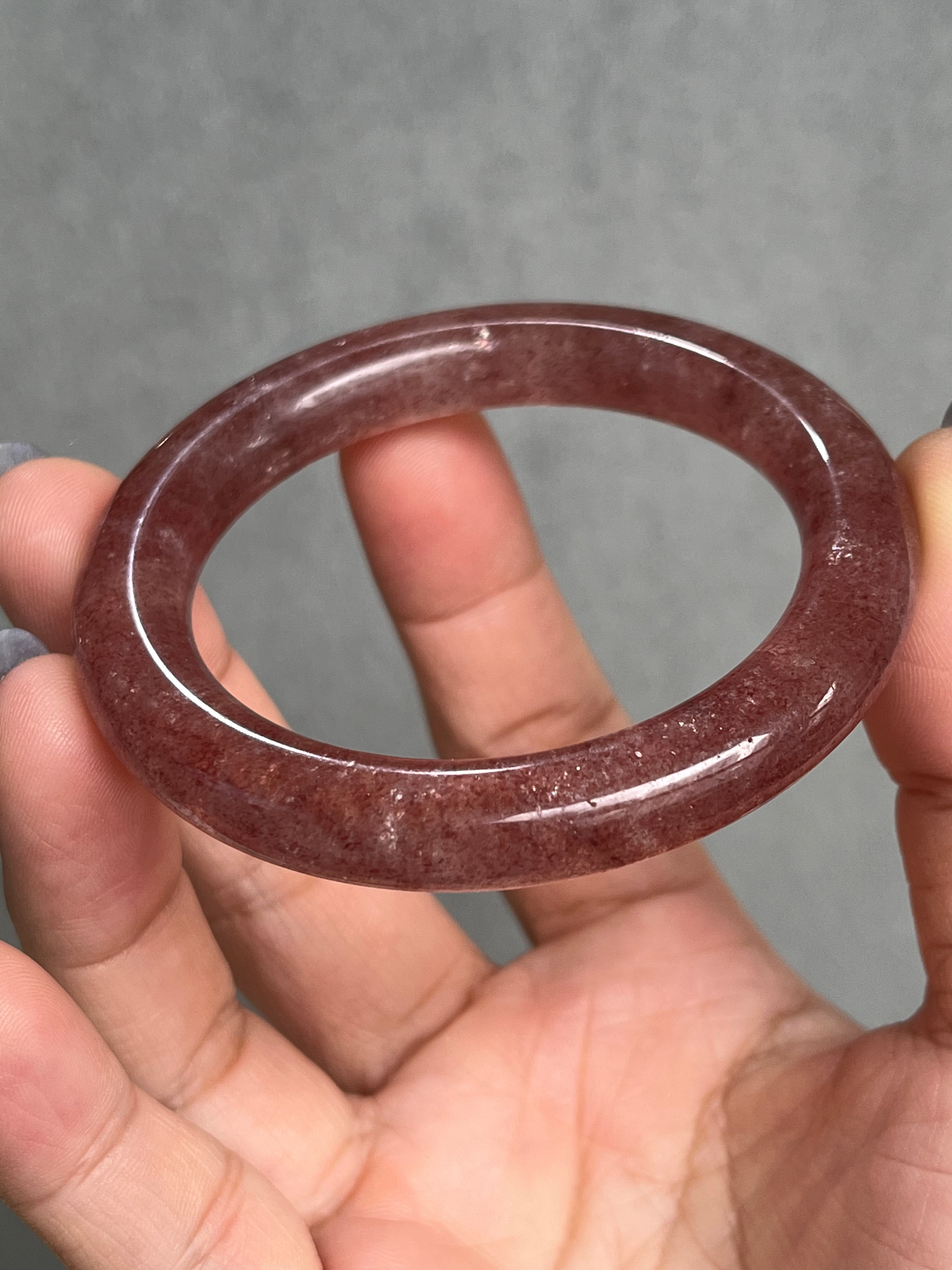 50.2MM Strawberry Quartz Bangle