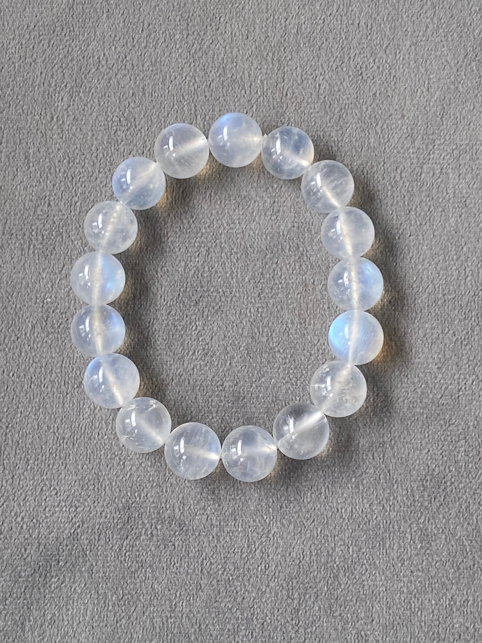 Thumbnail: Translucent Moonstone Beads Bracelet