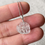 Thumbnail: 18K White Gold Type A Icy Jadeite Flower Pendant