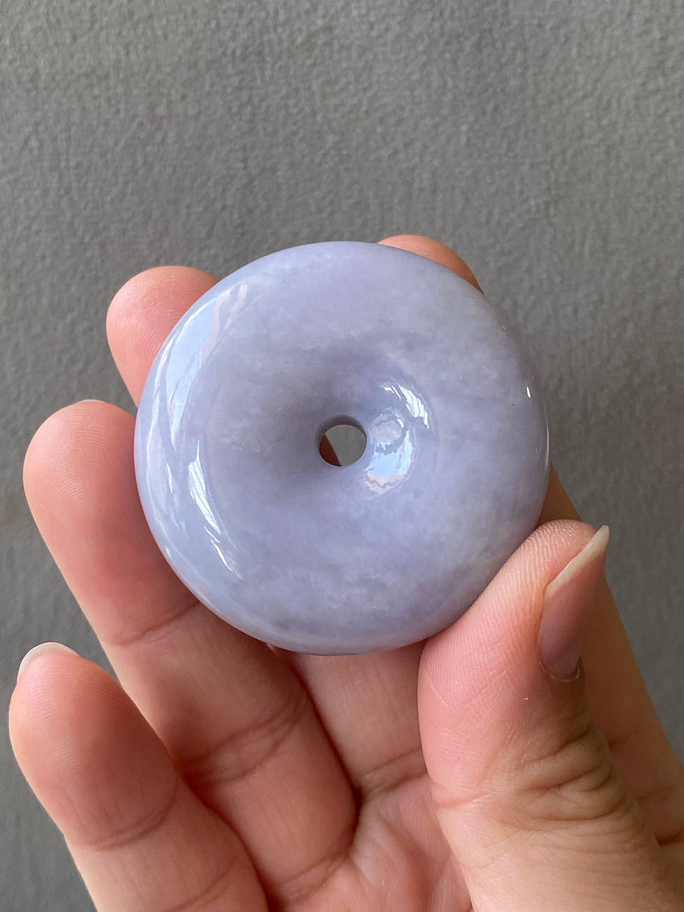 Thumbnail: Type A Lavender Thick Jadeite Disc