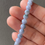 Thumbnail: Type A Lavender Mix Floral Bluish Green Jadeite Beads Bracelet