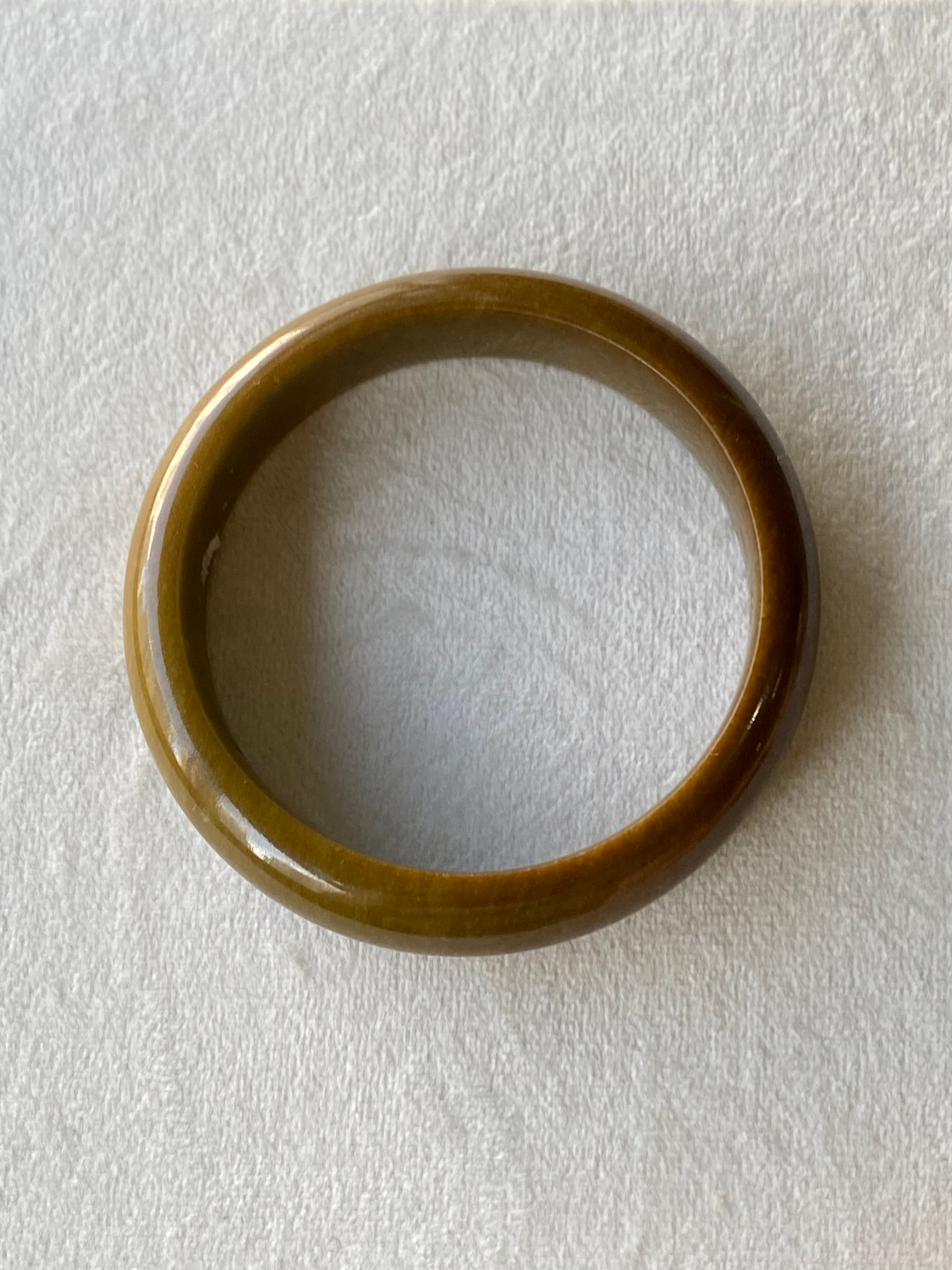 56.5MM Type A Dark Brown Jadeite Bangle