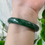 Thumbnail: 57.5MM Type A Deep Green Mix Jadeite Bangle