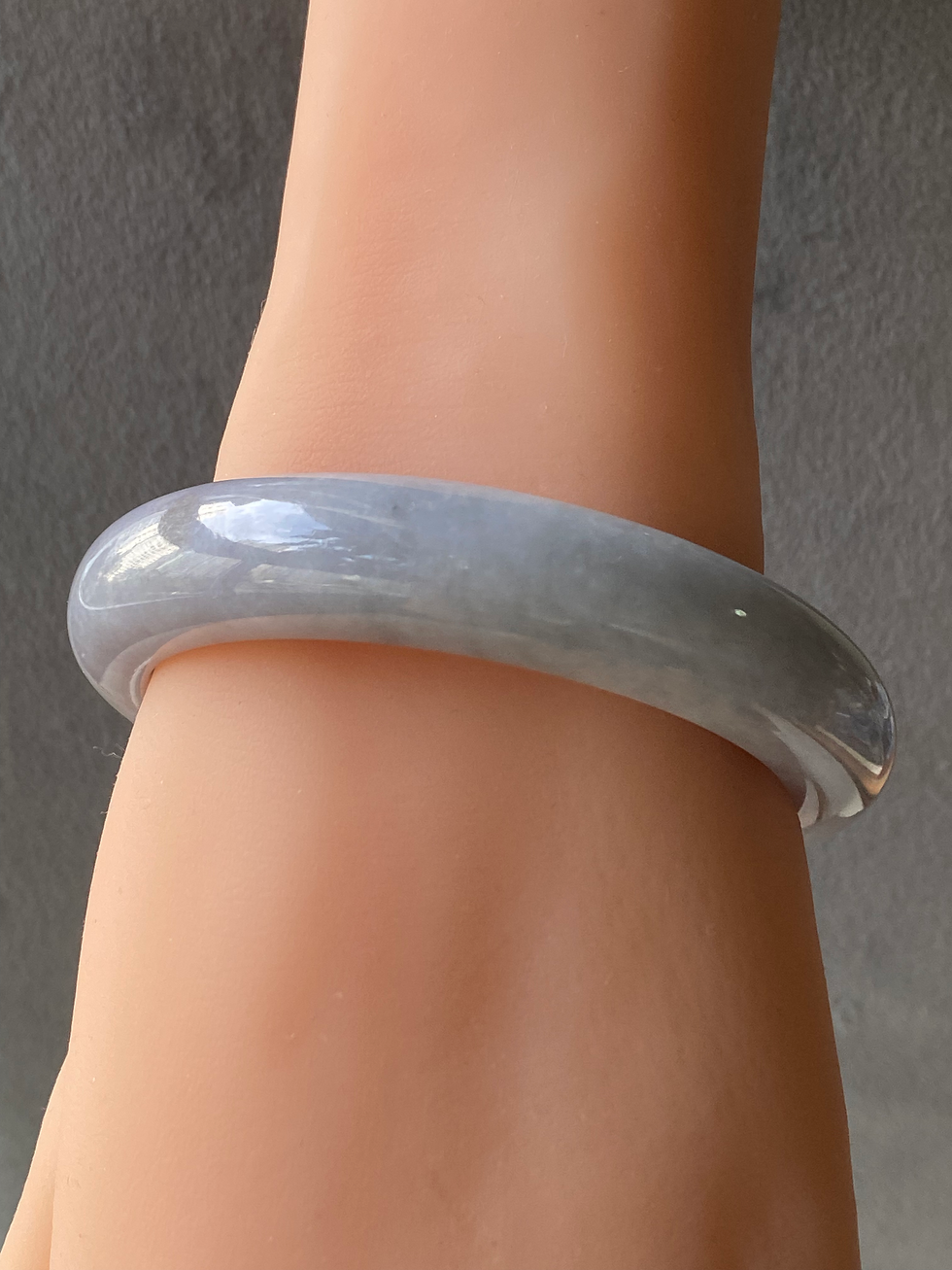 Thumbnail: 58.2MM Type A Lavender Mix Jadeite Bangle