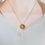 Thumbnail: 14K Gold Filled Type A Translucent Brownish Red Mix Jadeite Donut Necklace