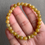 Thumbnail: Type A Translucent Brownish Yellow Jadeite Beads Bracelet