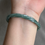 Thumbnail: 61MM Type Bluish Green Carved Jadeite Bangle