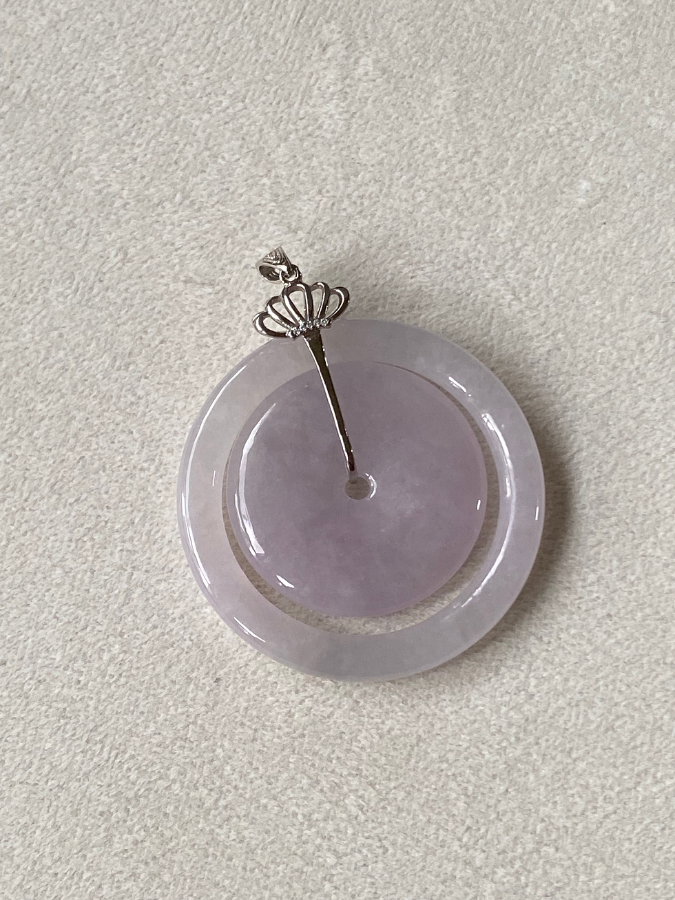 Thumbnail: Type A Translucent Jadeite Disc Pair
