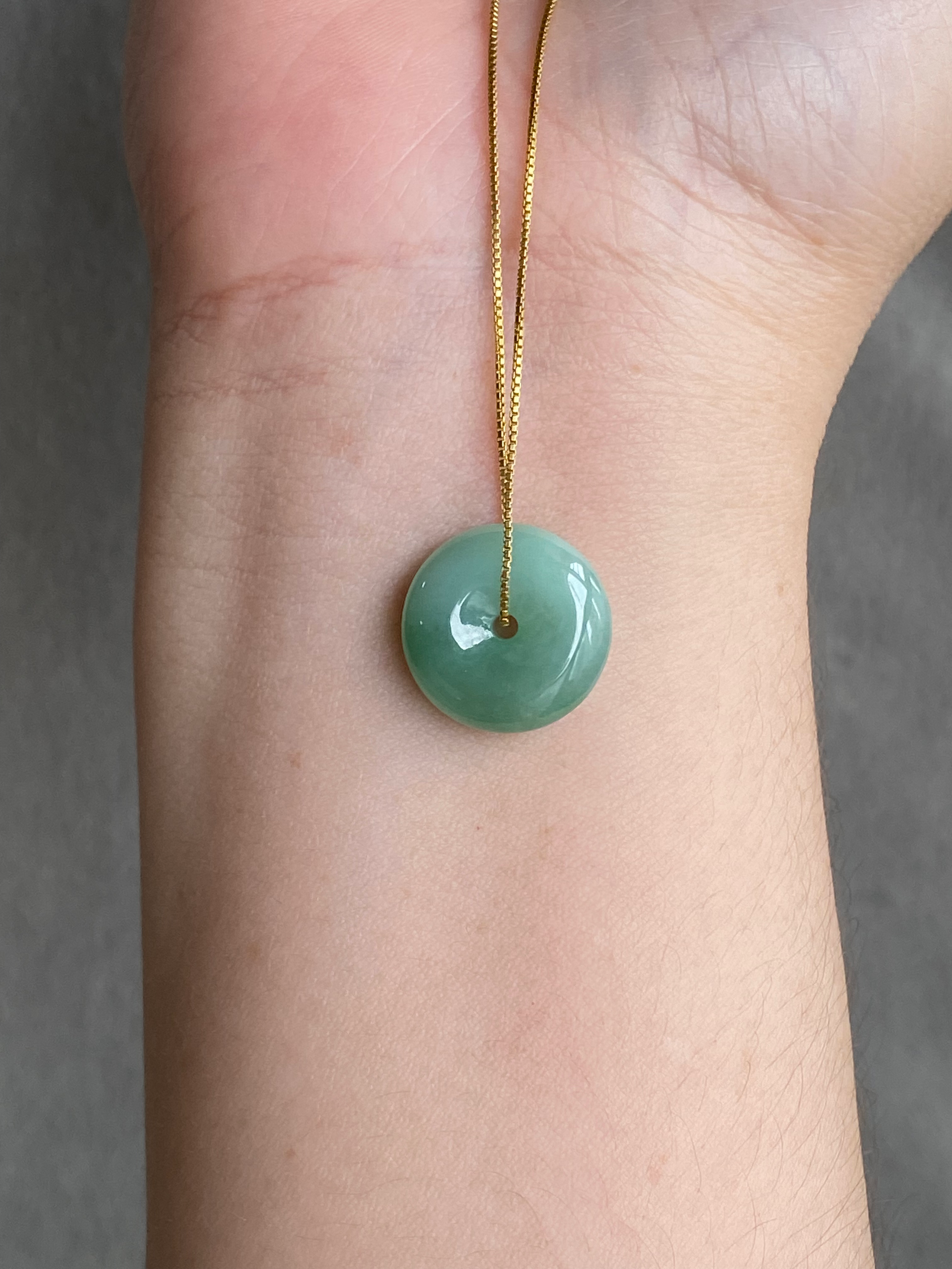 Type A Green Jadeite Disc