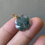 Thumbnail: 14K Gold Filled Type A Translucent Floral Bluish Green Jadeite Clover Charm