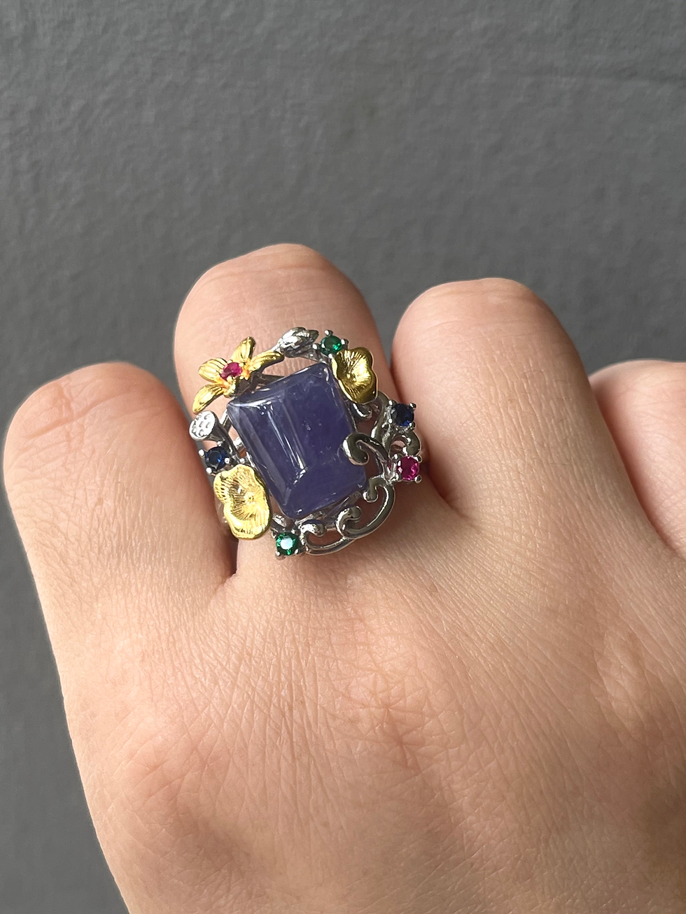 925 Silver Tanzanite Ring