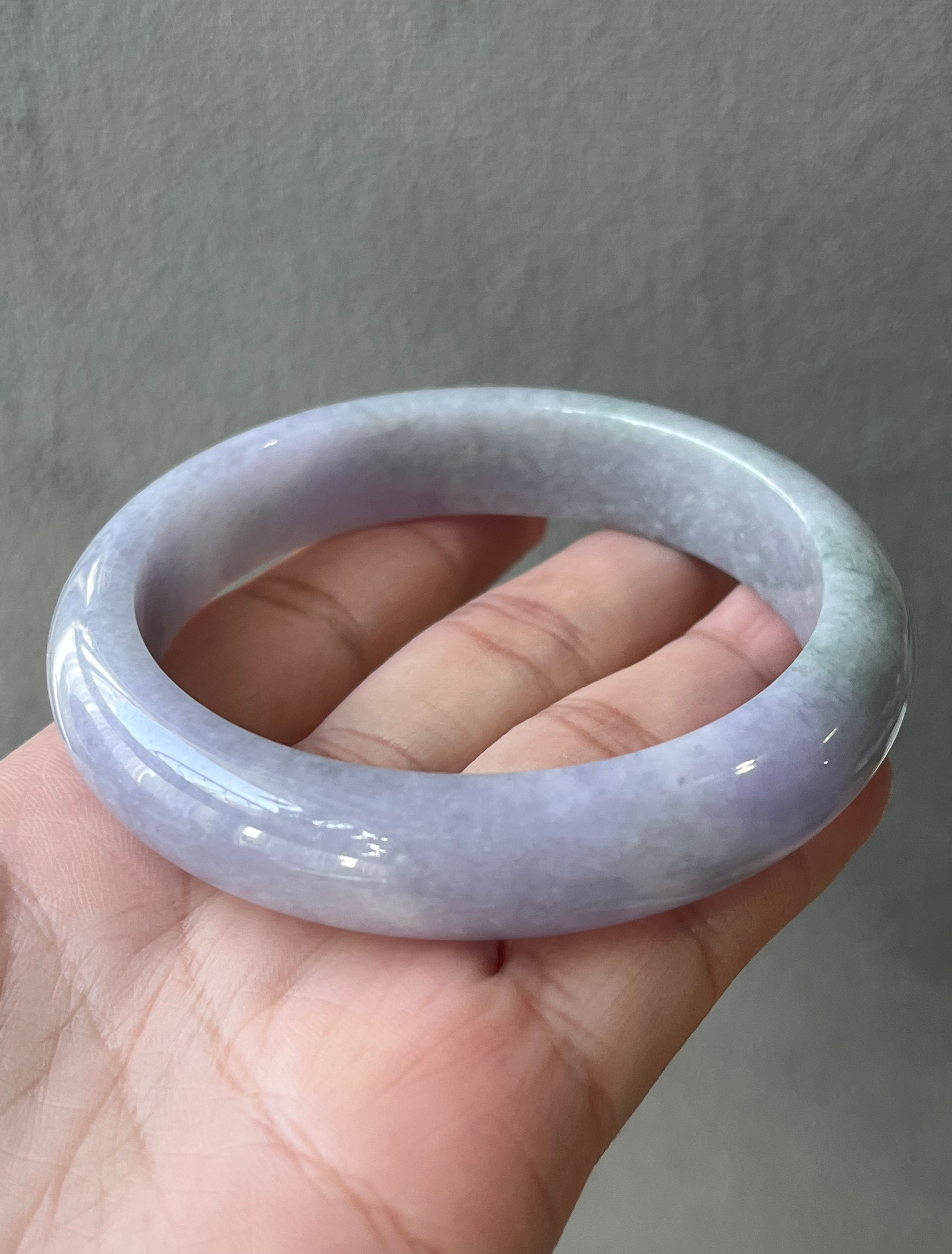 60.4MM Type A Lavender Jadeite Bangle