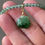 Thumbnail: 14K Gold Filled Type A Green Mix Jadeite Apple Charm