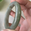 Thumbnail: 54.9MM Type A Light Brownish Green Jadeite Bangle