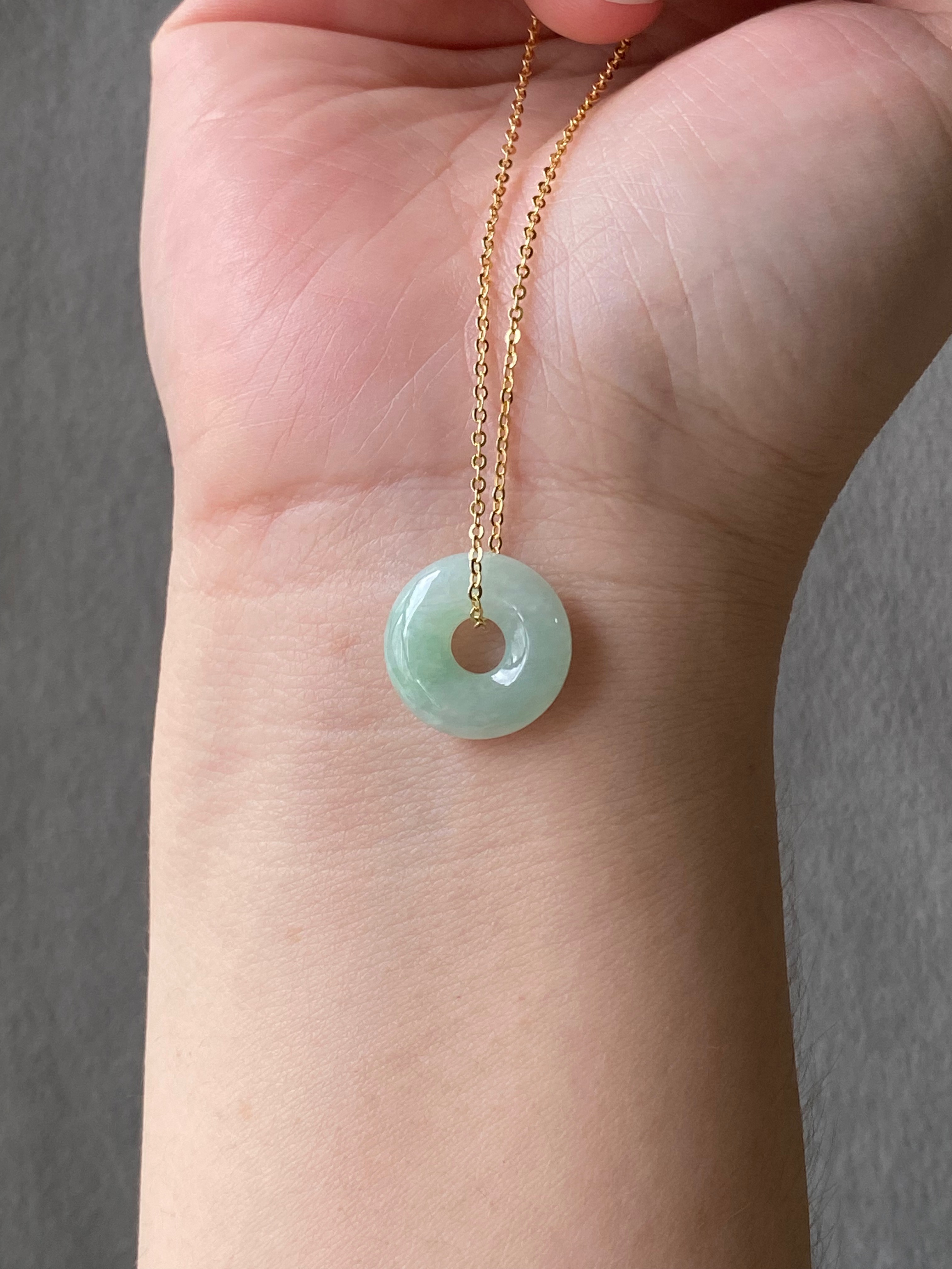 Type A Light Green MIx Jadeite Donut