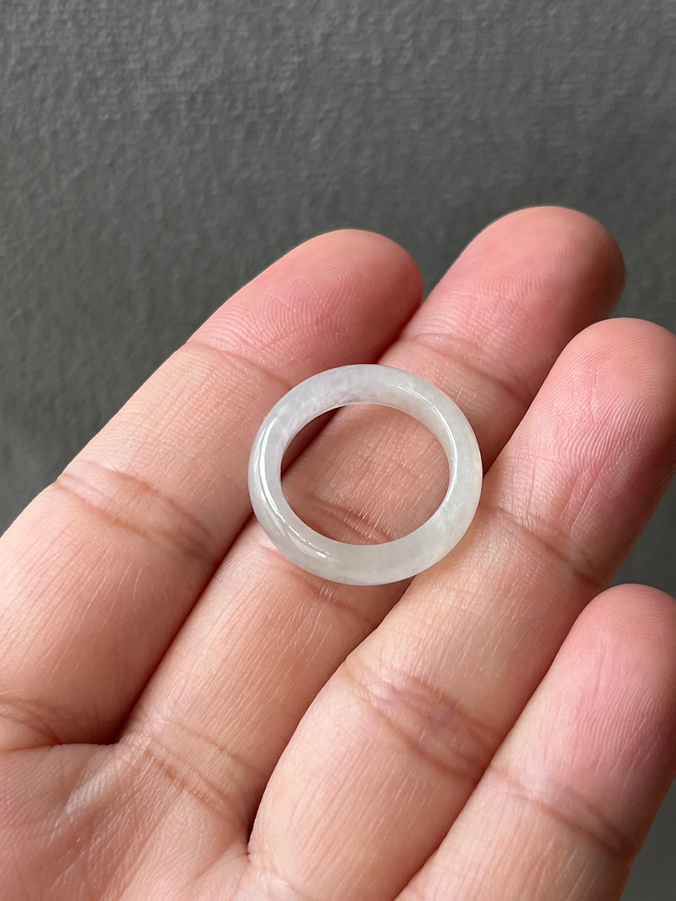 Thumbnail: US#3.8 Type A Translucent Jadeite Ring