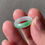 Thumbnail: US#5.3 Type A Translucent Bright Green Mix Jadeite Ring