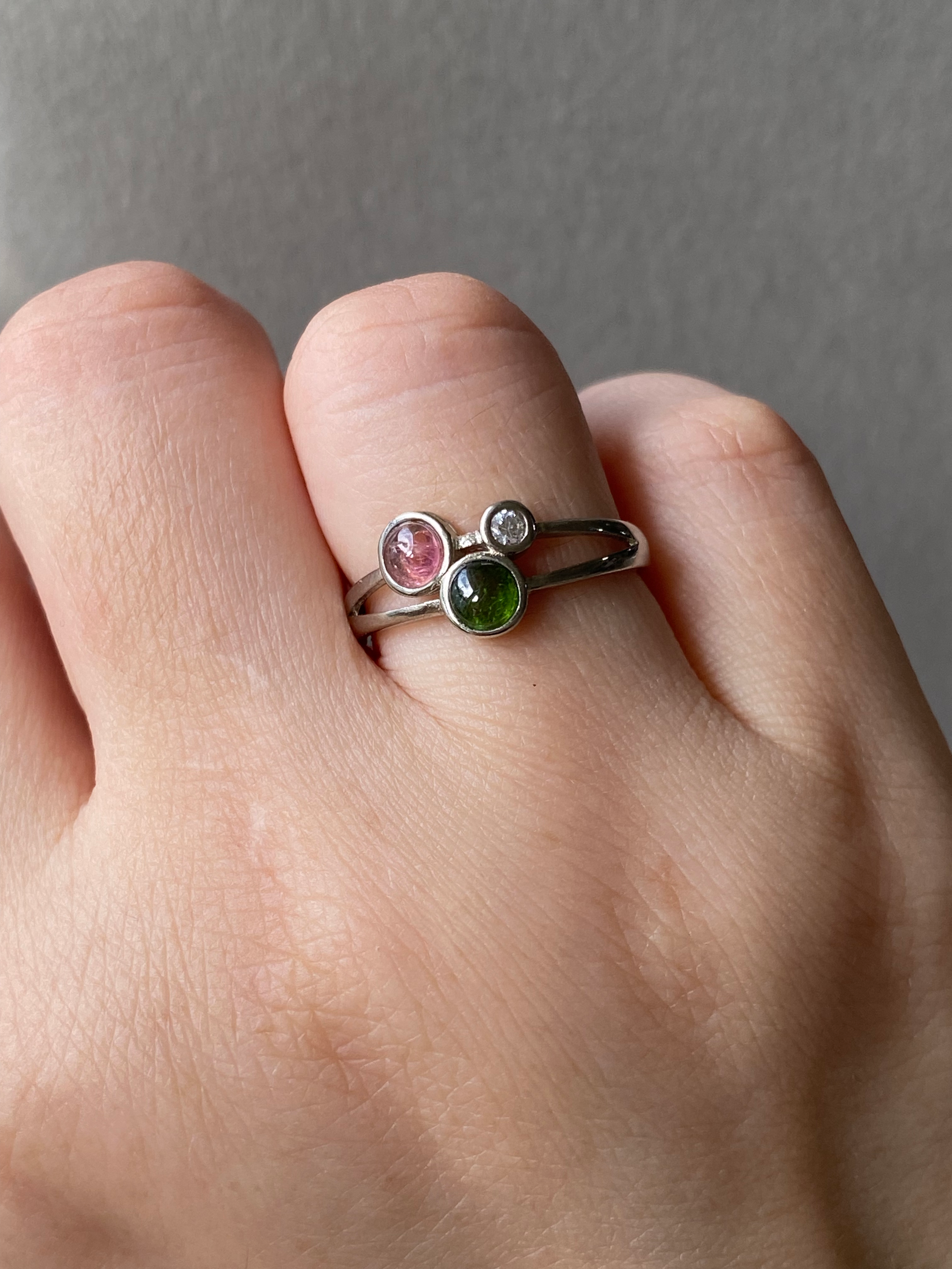 925 Silver Tourmaline Ring