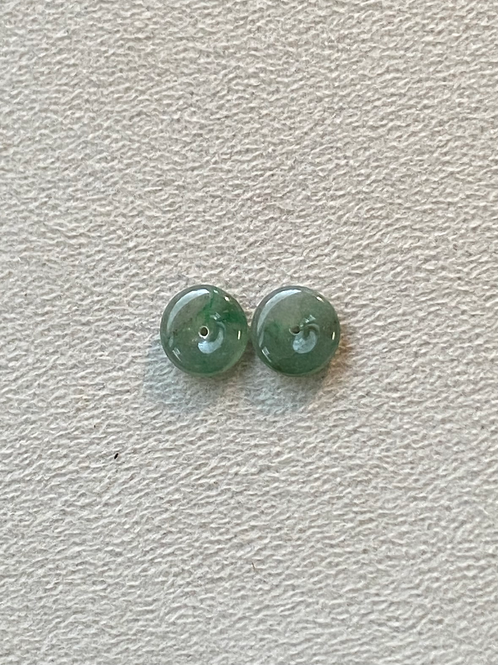 Thumbnail: Type A Translucent Green Jadeite Disc