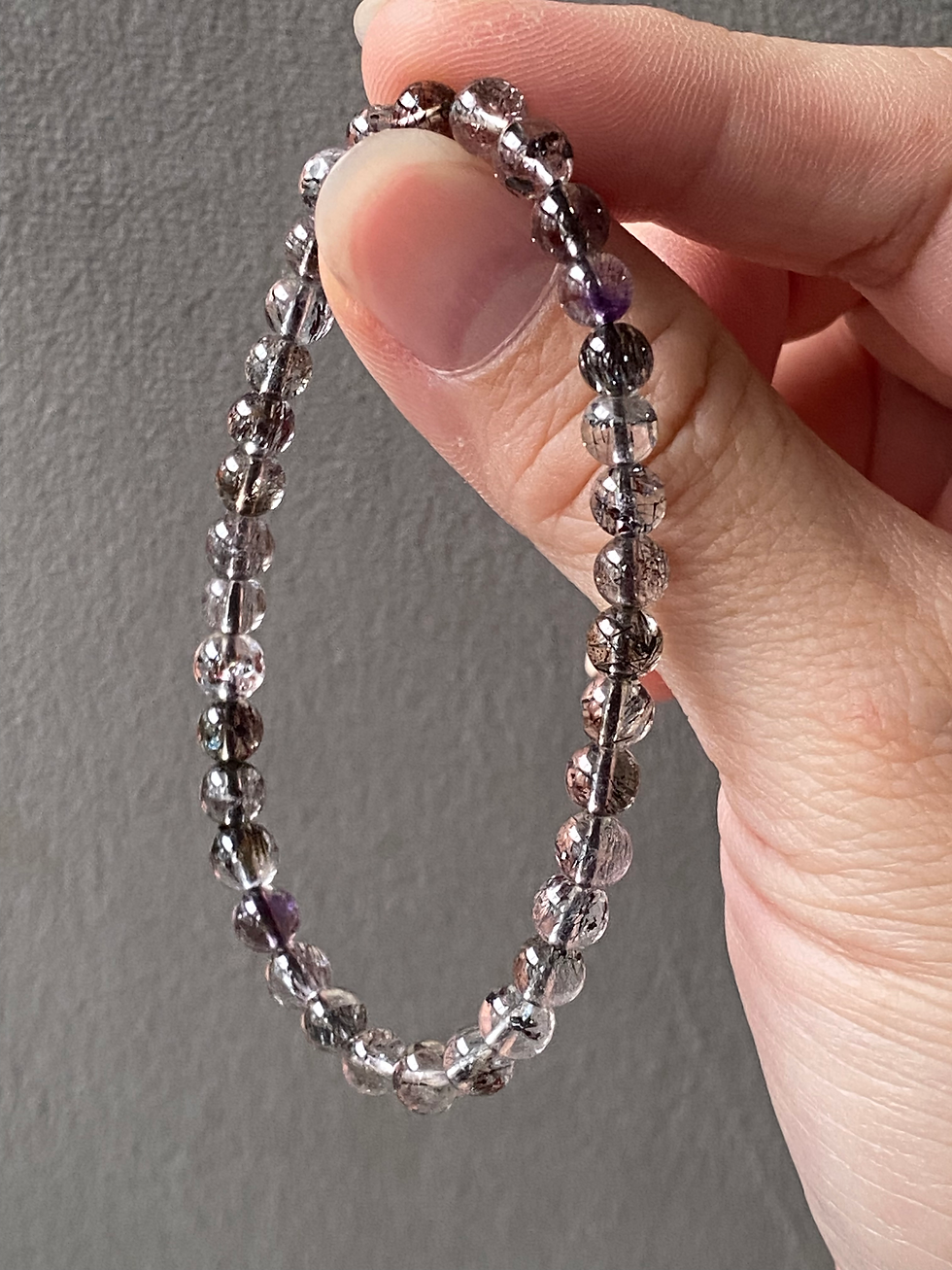 Thumbnail: Translucent Super Seven Beads Bracelet