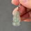 Thumbnail: 18K White Gold Type A Icy Light Green God of Fortune Jadeite Pendant