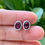 Thumbnail: 925 Silver  Garnet Earring