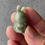 Thumbnail: Type A Light Yellowish Green Carved Jadeite Bunny with Carrot