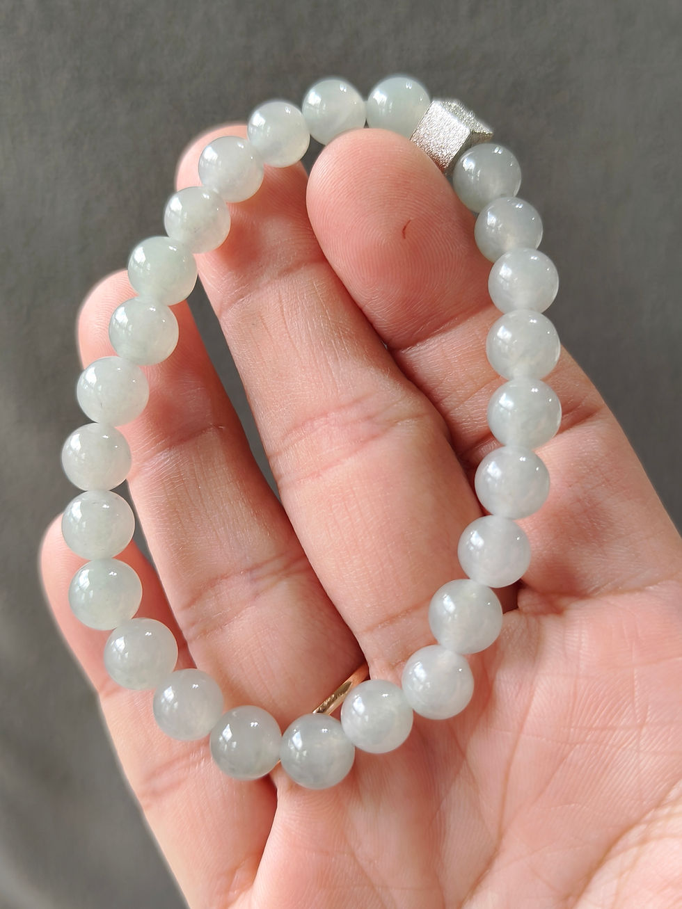 Thumbnail: Type A Translucent Jadeite Beads Bracelet