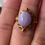 Thumbnail: 925 Silver Gold Plated Lavender Jadeite Ring