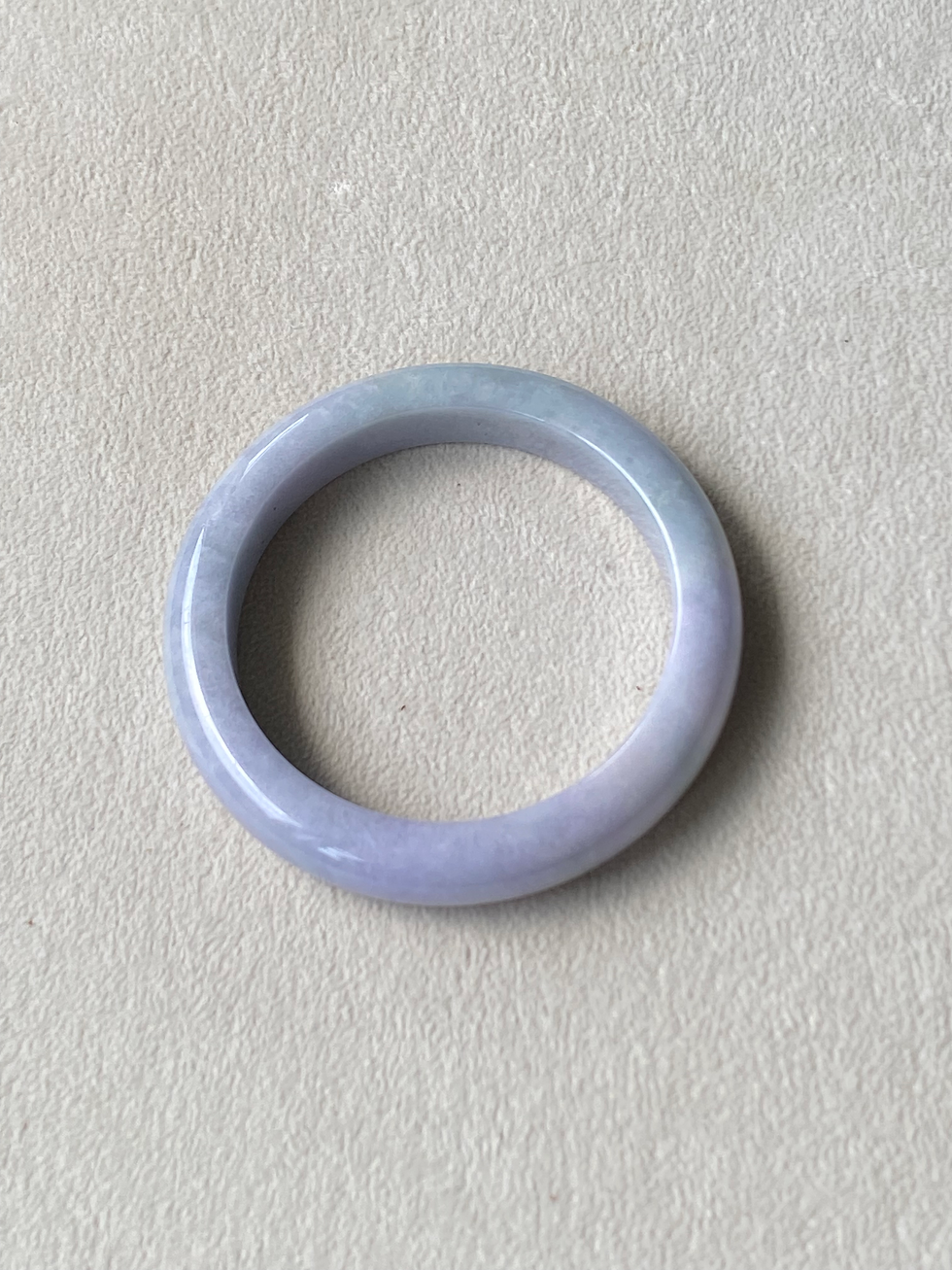 Thumbnail: 59MM Type A Bluish Lavender Mix Jadeite Bangle