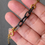 Thumbnail: 925S Gold Plated Type A Translucent Black Intertwine Jadeite Bracelet