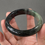 Thumbnail: 56.3MM Type A Black Mix Jadeite Bangle