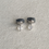 Thumbnail: 925 Silver Type A Translucent Greyish Black Jadeite Studs