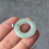 Thumbnail: Type A Translucent Light Green Jadeite Donut Necklace