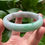 Thumbnail: 59MM Lavender Mixed Bright Green Jade Bangle