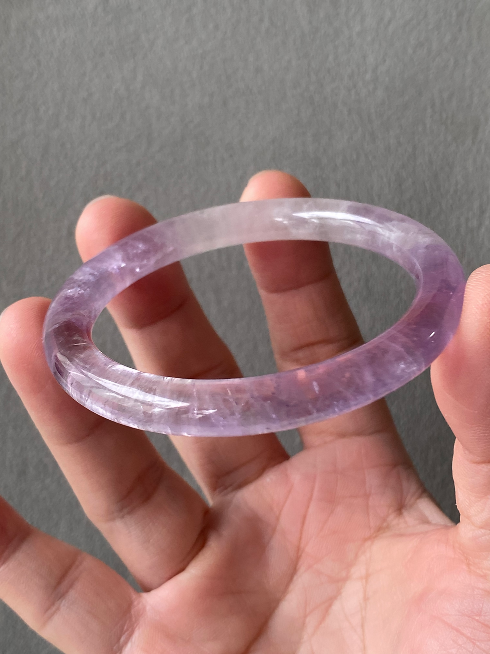 Thumbnail: 54.2MM Translucent Amethyst Bangle