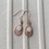 Thumbnail: 925 Silver Rose Gold Plated Opal Earrings