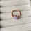 Thumbnail: 925 Silver Rose Gold Plated Type A Light Lavender Jadeite Ri