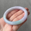 Thumbnail: 54.2MM Type A Lavender Mix Light Green Jadeite Bangle