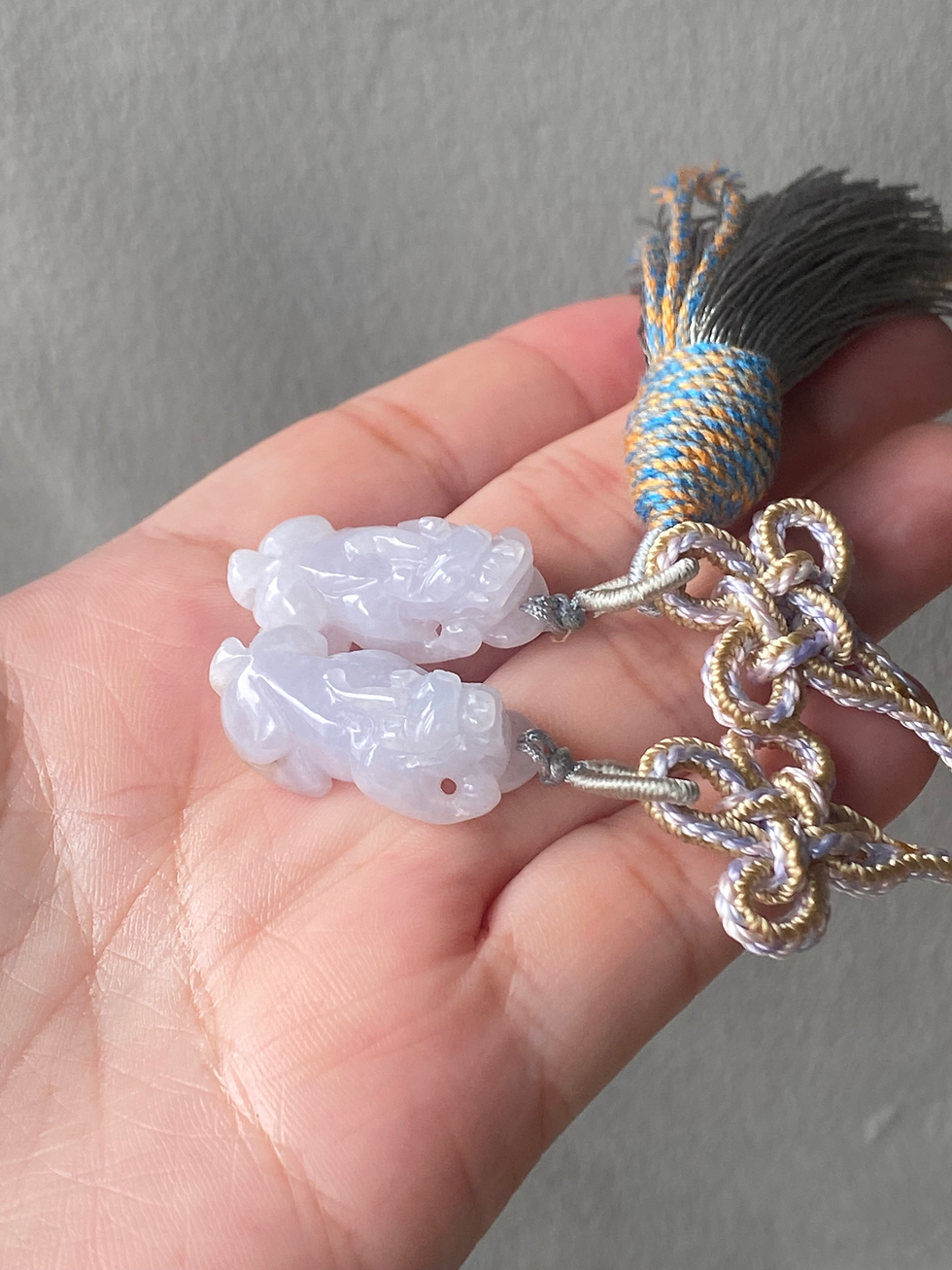 Thumbnail: Type A Translucent Carved Jadeite Pi Xiu