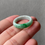 Thumbnail: US#9 Type A Green Mix Jadeite Ring