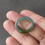 Thumbnail: US#7.9 Type A  Translucent Greenish Blue Mix Jadeite Ring