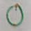 Thumbnail: 925 Silver Gold Plated Type A Translucent Mini Green Jadeite  Beads Bracelet