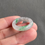Thumbnail: US#9 Type A Light Greyish Black Mix Brillant Green Jadeite Ring