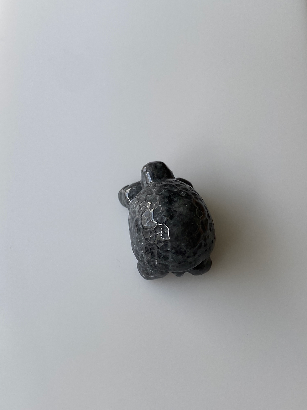 Thumbnail: Type A Greyish Black Carved Jadeite Tortoise