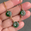 Thumbnail: 14K Gold Filled Type A Translucent Green Mix Jadeite Disc Bracelet