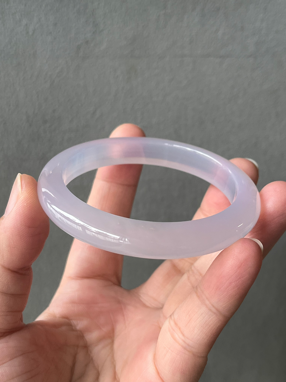 Thumbnail: 55MM Translucent Agate Bangle