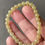 Thumbnail: Type A Translucent Light Yellow Jadeite Beads Bracelet
